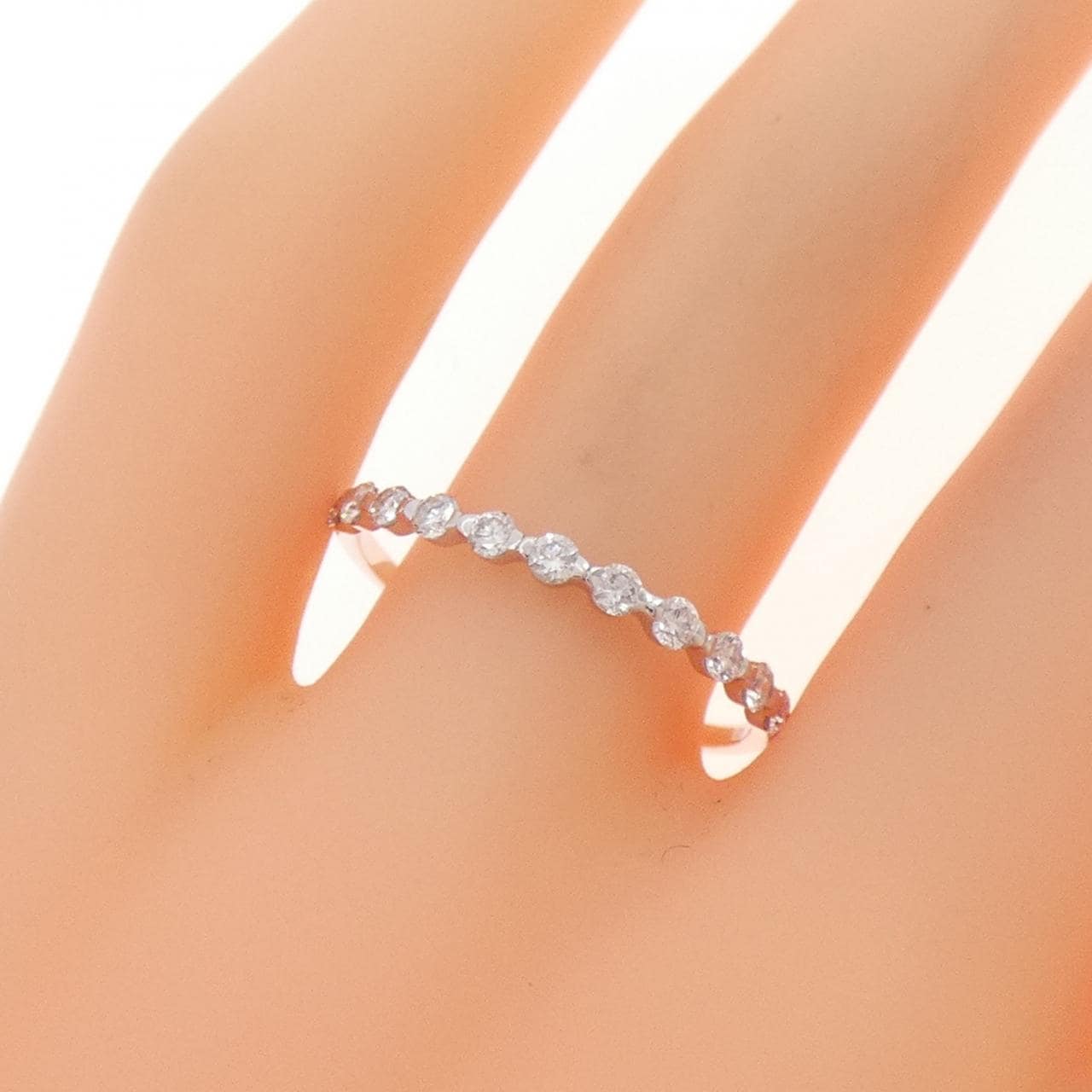 K18WG ダイヤモンド リング 0.33CT