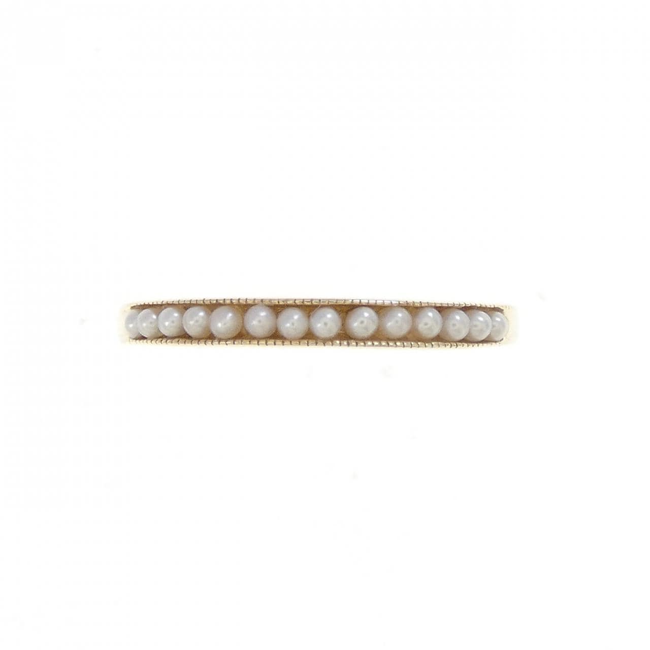 アガット 淡水パール リング