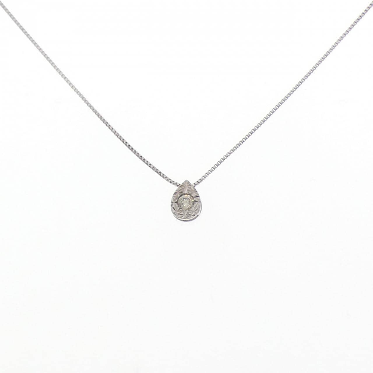 K10WG ダイヤモンド ネックレス 0.07CT