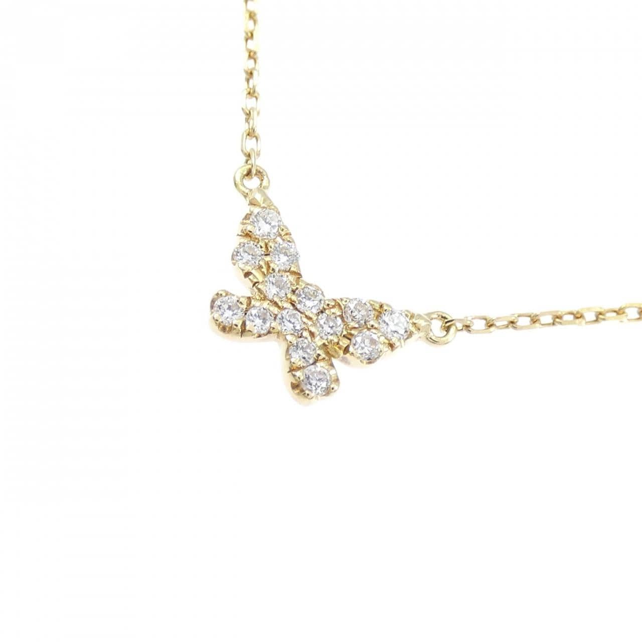 アーカー バタフライ ネックレス 0.06CT