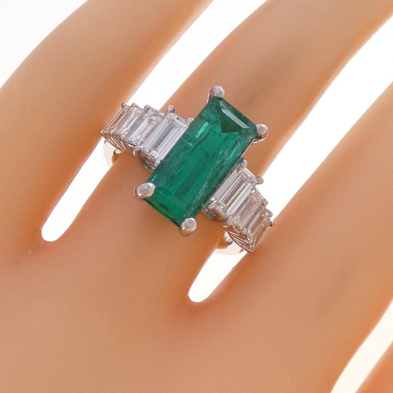 PT900 エメラルド リング 3.46CT コロンビア産