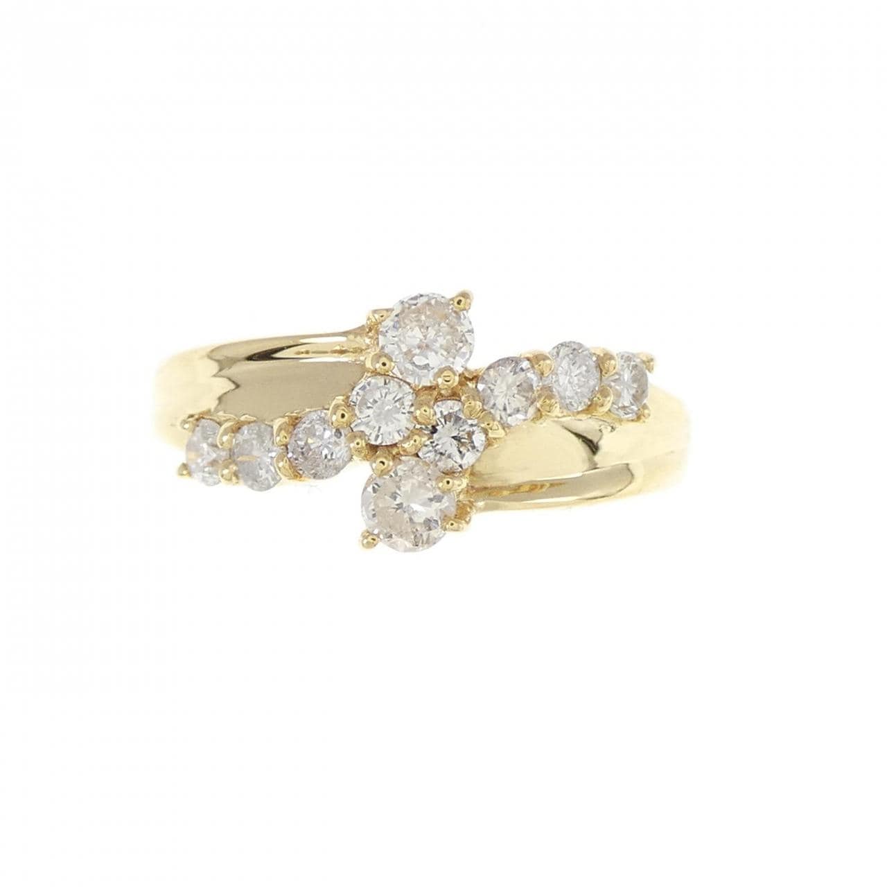K18YG ダイヤモンド リング 0.683CT