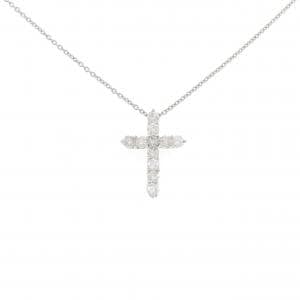 PT900/PT850 クロス ダイヤモンド ネックレス 0.50CT