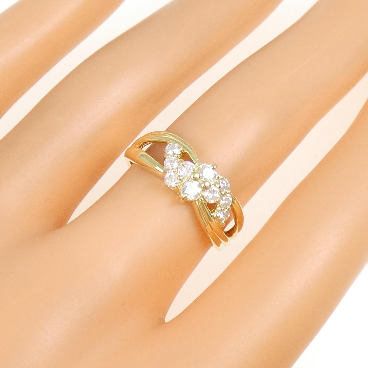 K18YG ダイヤモンド リング 0.50CT