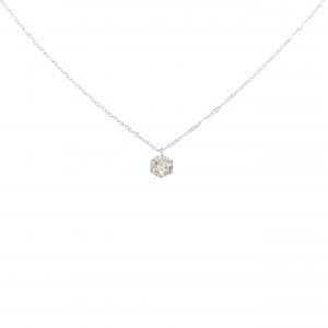 PT900/PT850 ソリティア ダイヤモンド ネックレス 0.40CT