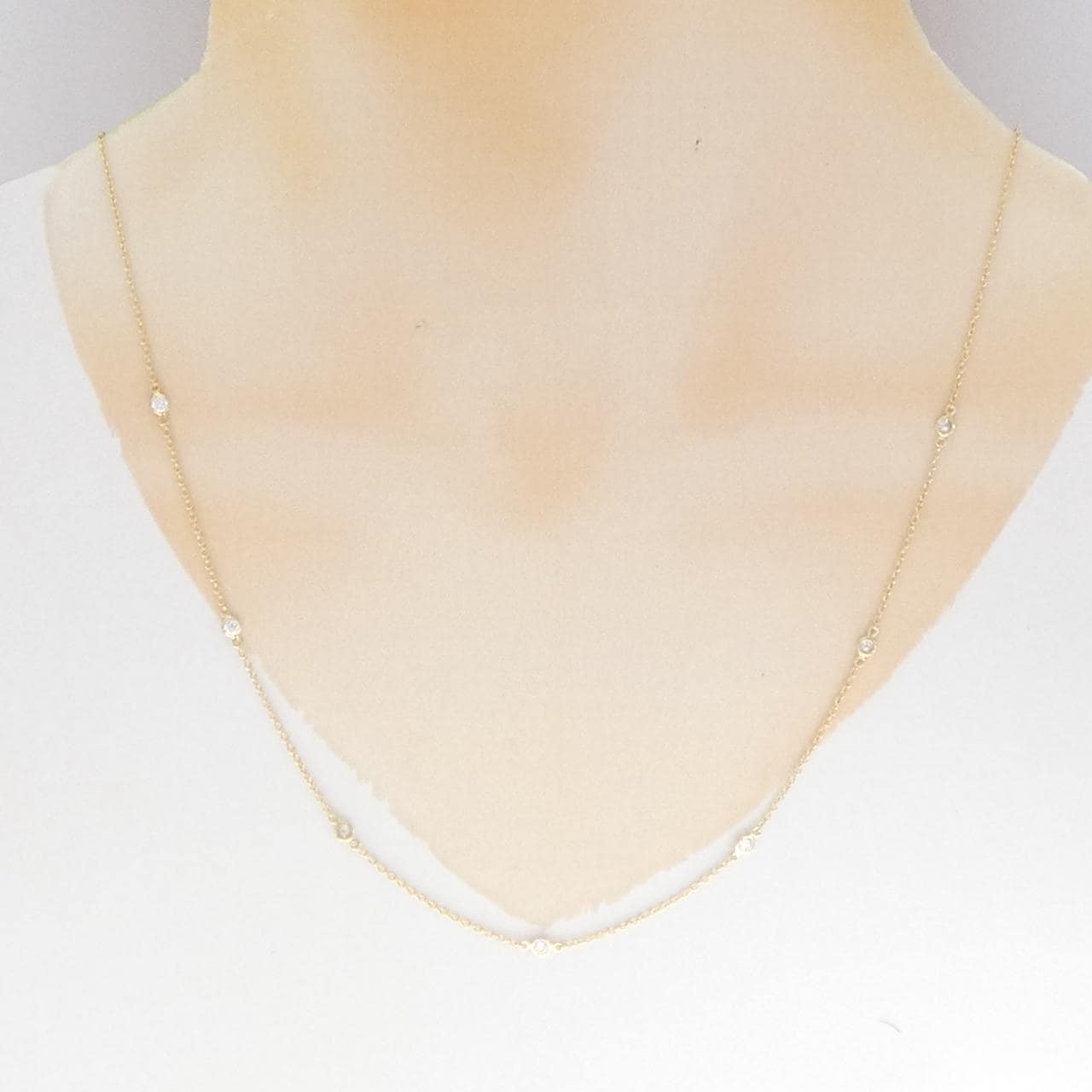 K18YG ダイヤモンド ネックレス 0.35CT