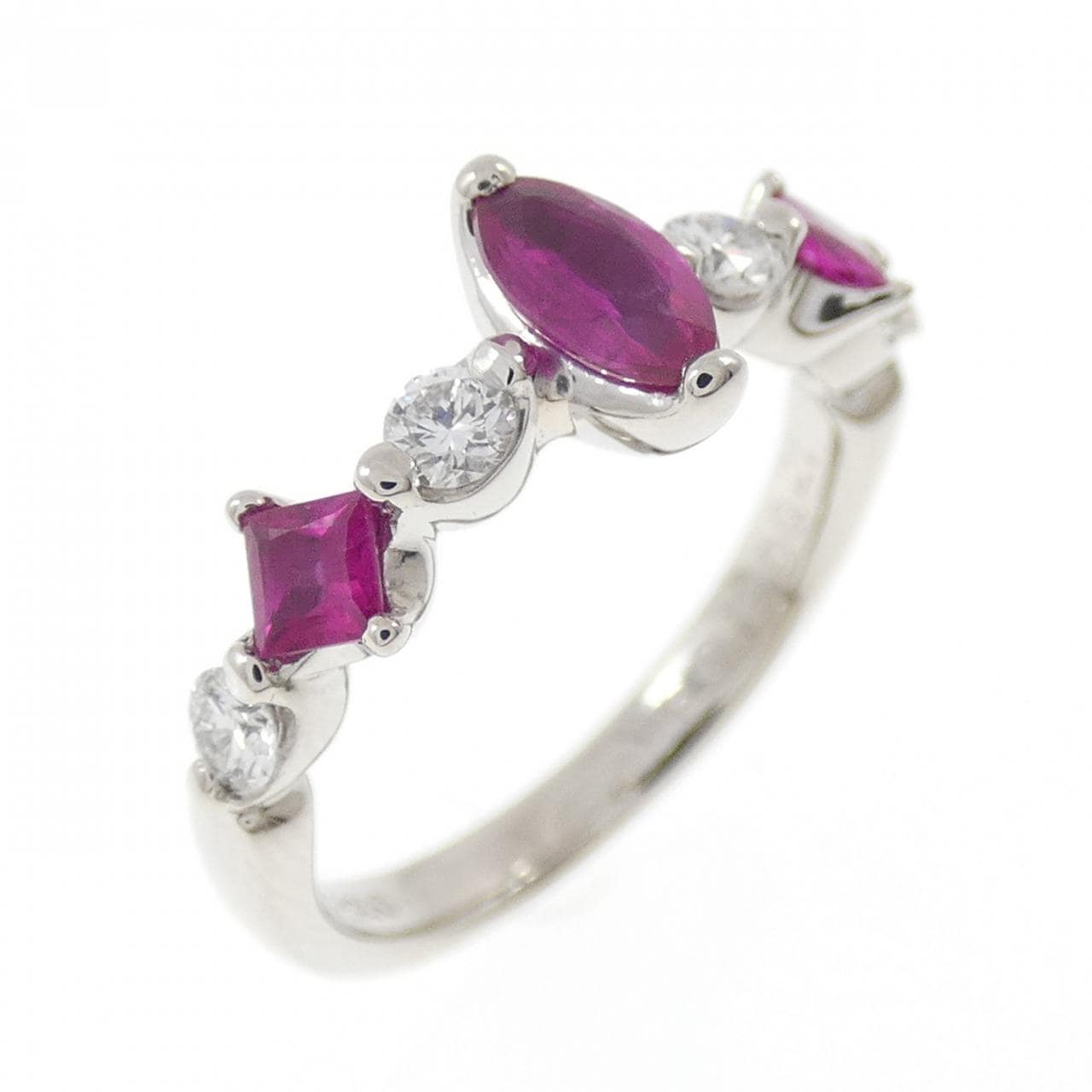 PT900 ルビー リング 0.49CT