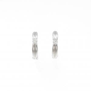 K10WG ダイヤモンド イヤリング 0.06CT