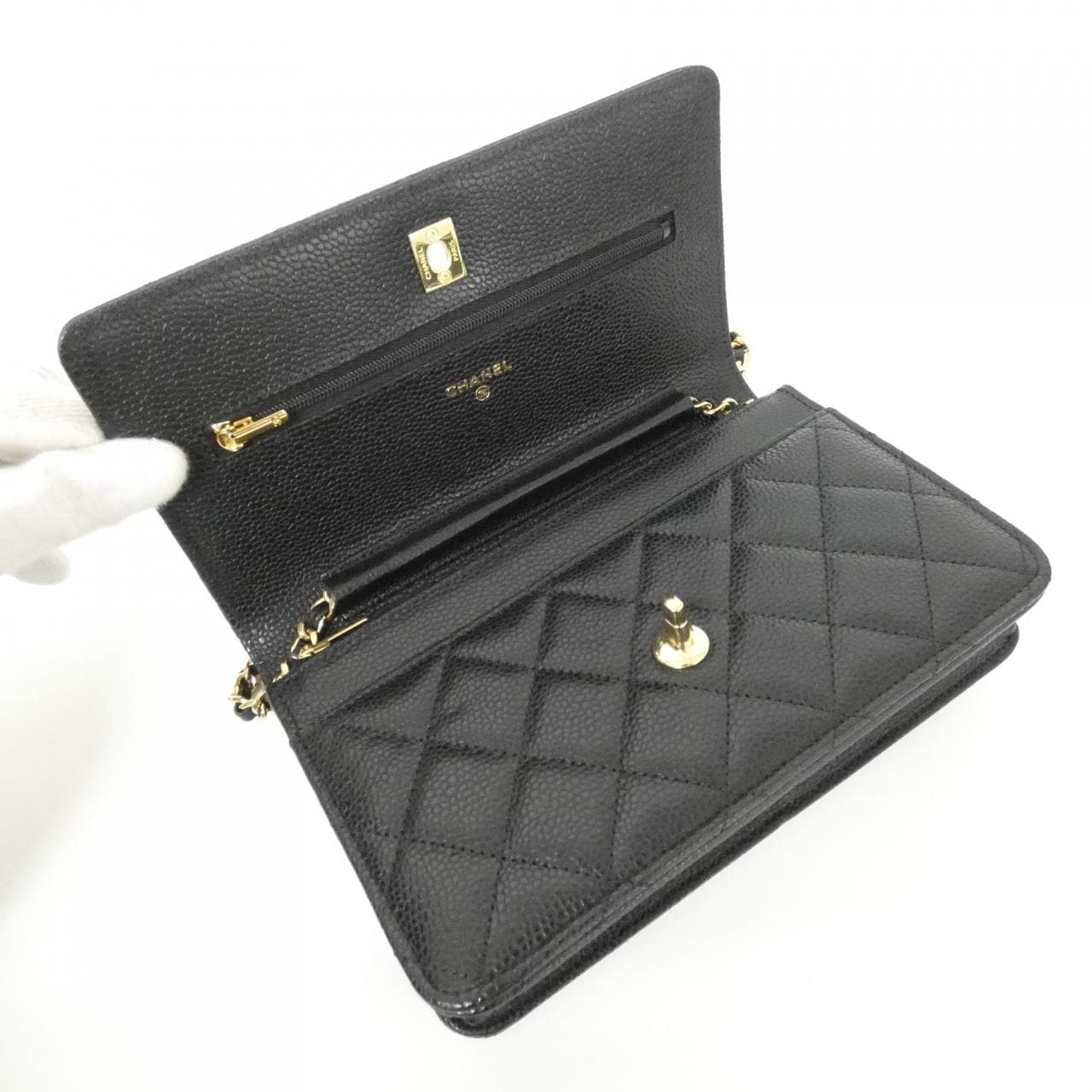 【未使用品】シャネル AP4241 チェーンウォレット