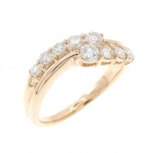 K18PG ダイヤモンド リング 0.70CT