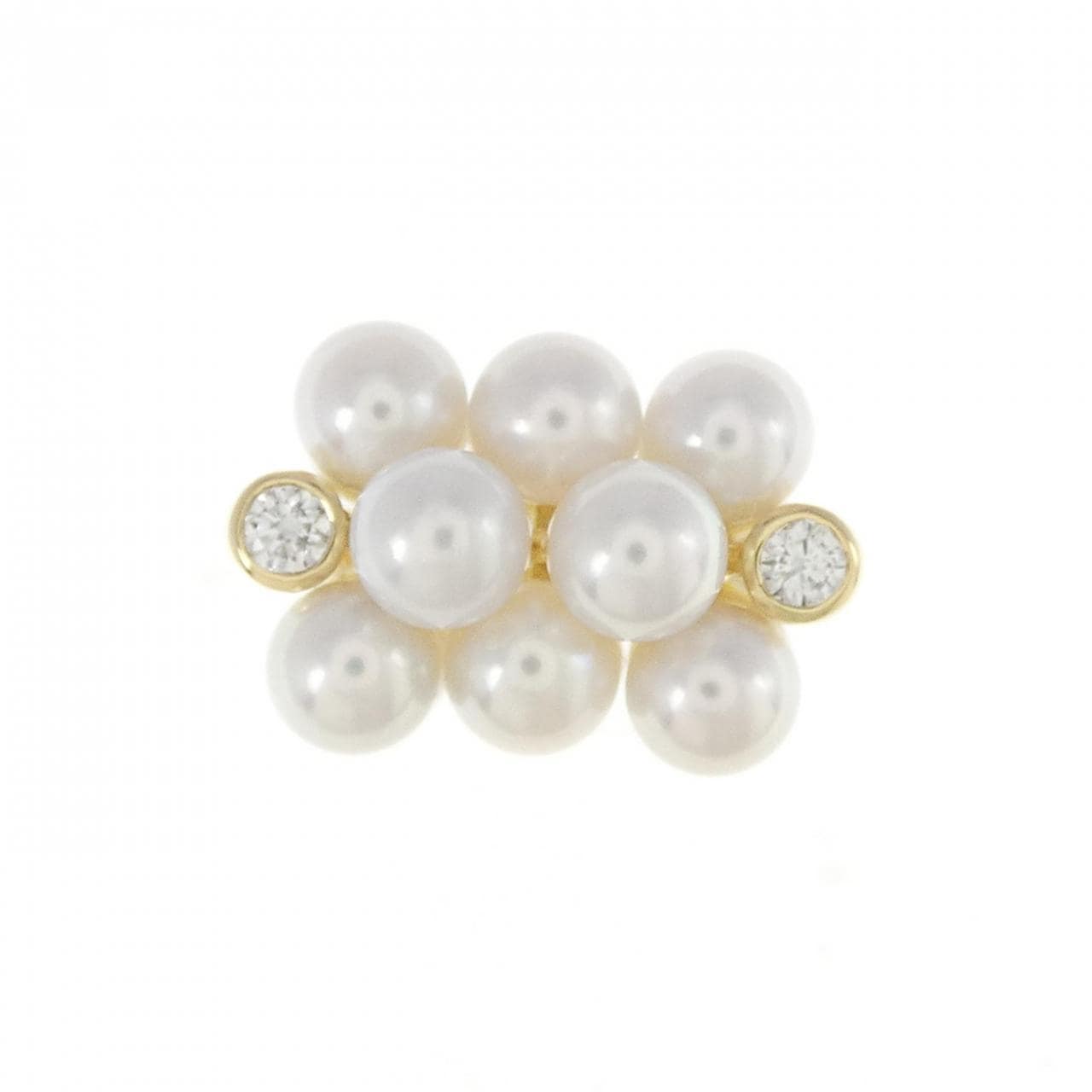 K18YG Akoya pearl ring