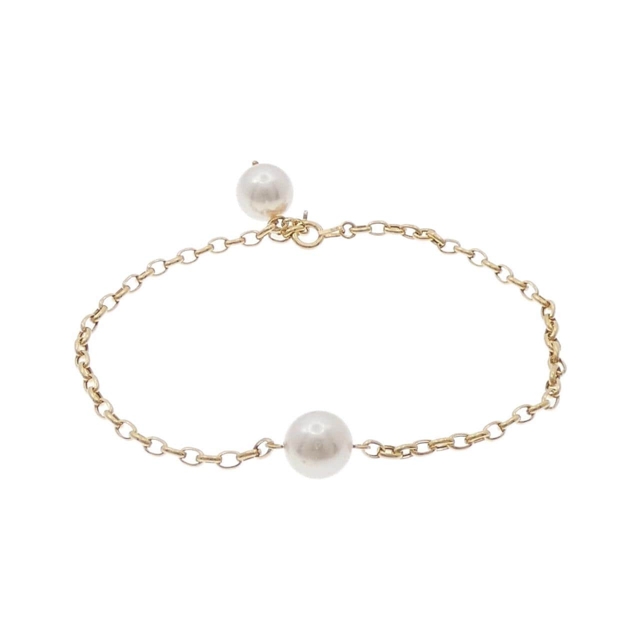 K18YG Akoya pearl bracelet