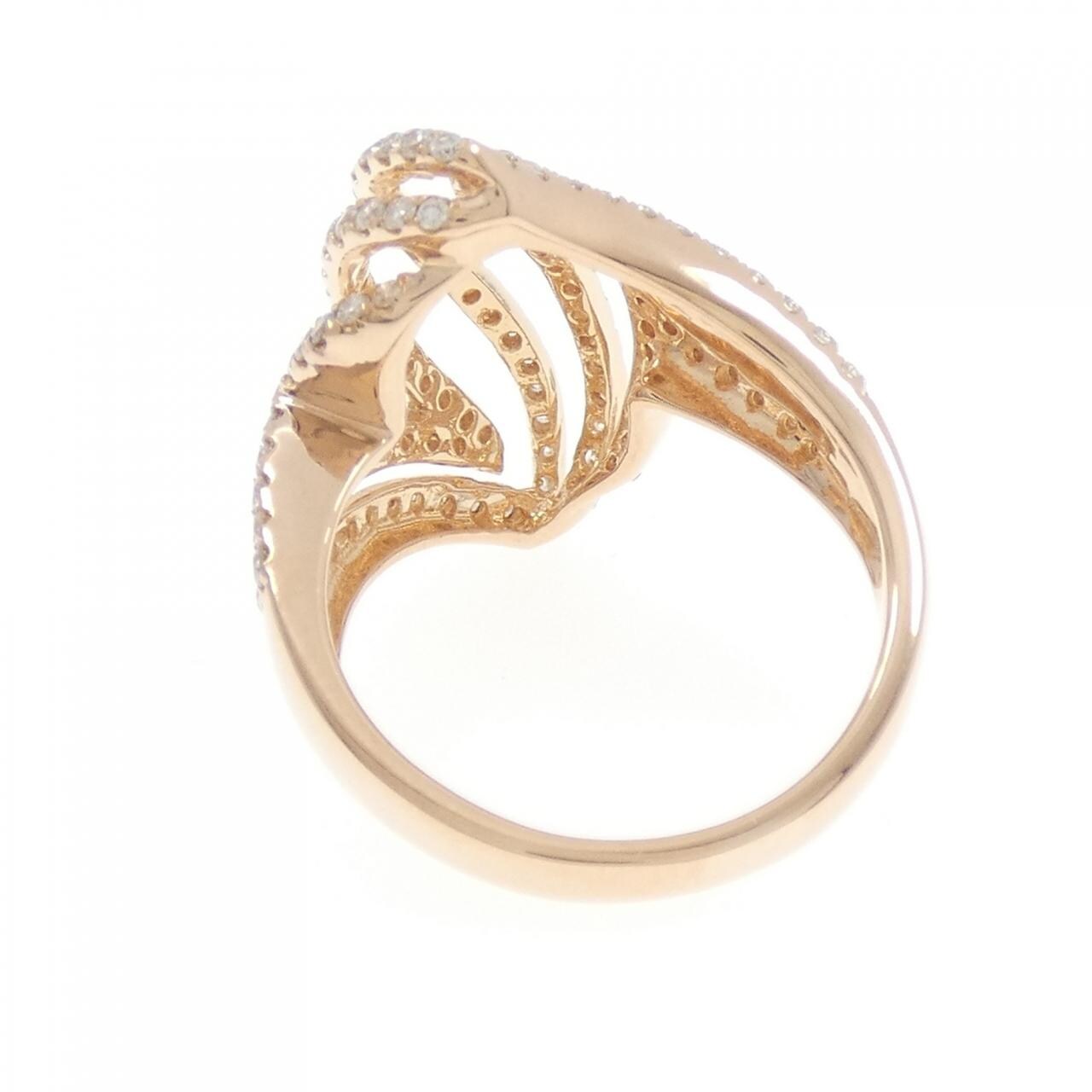 K18PG ダイヤモンド リング 0.90CT