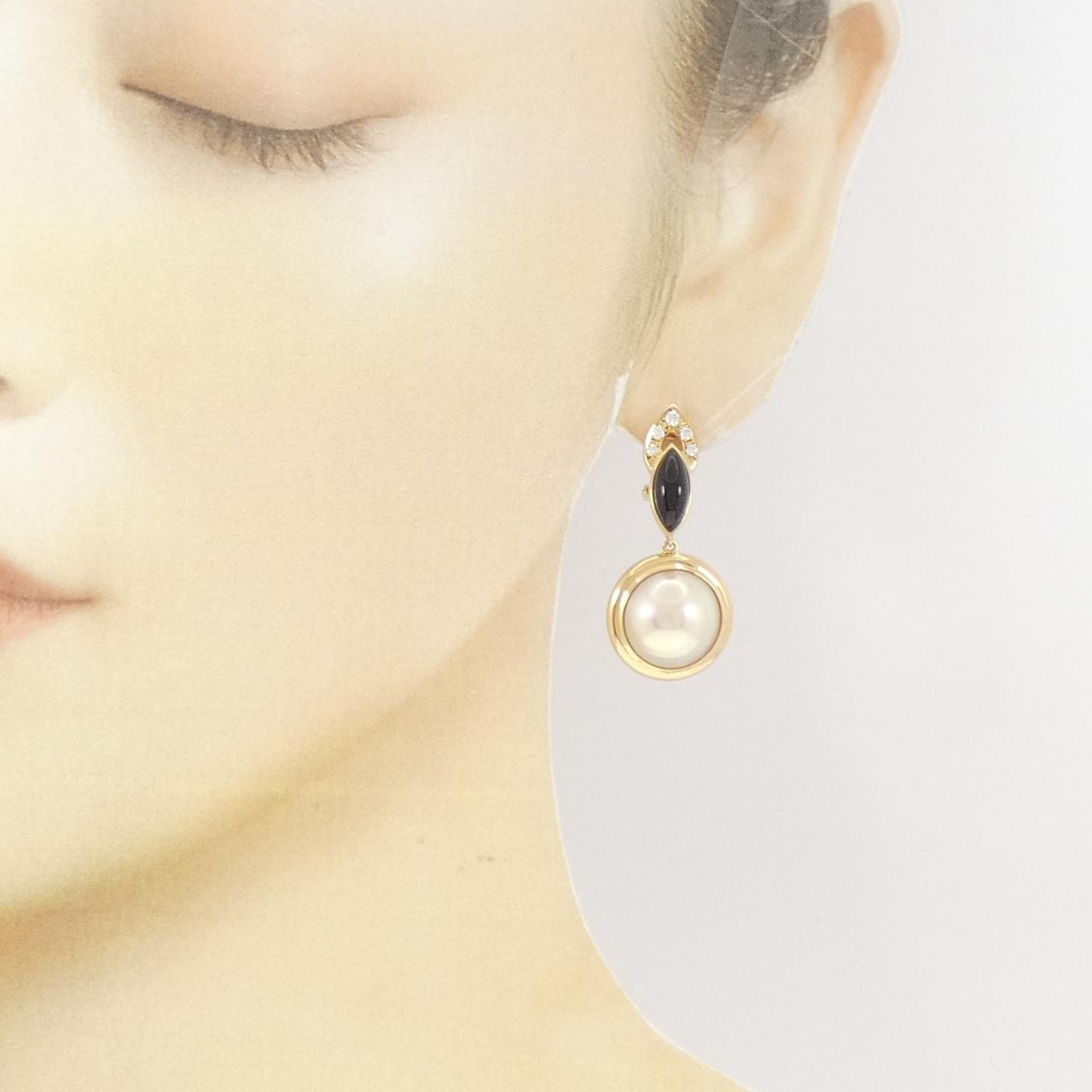 Tasaki Mabe珍珠耳夹