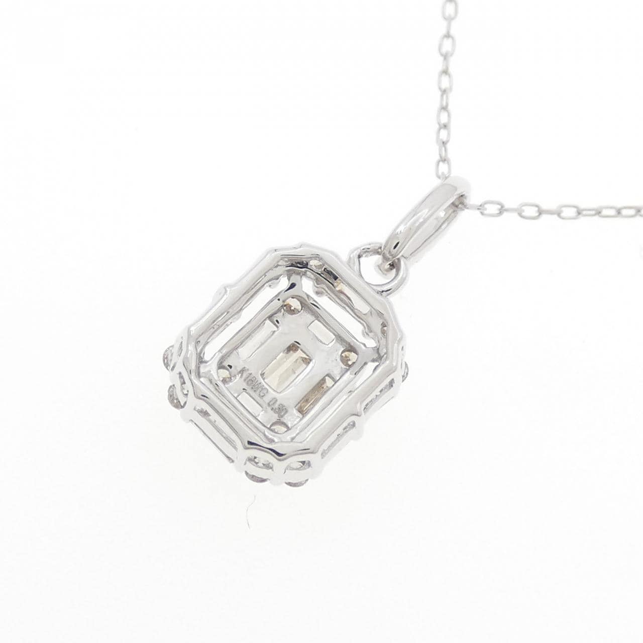 K18WG ダイヤモンド ネックレス 0.30CT