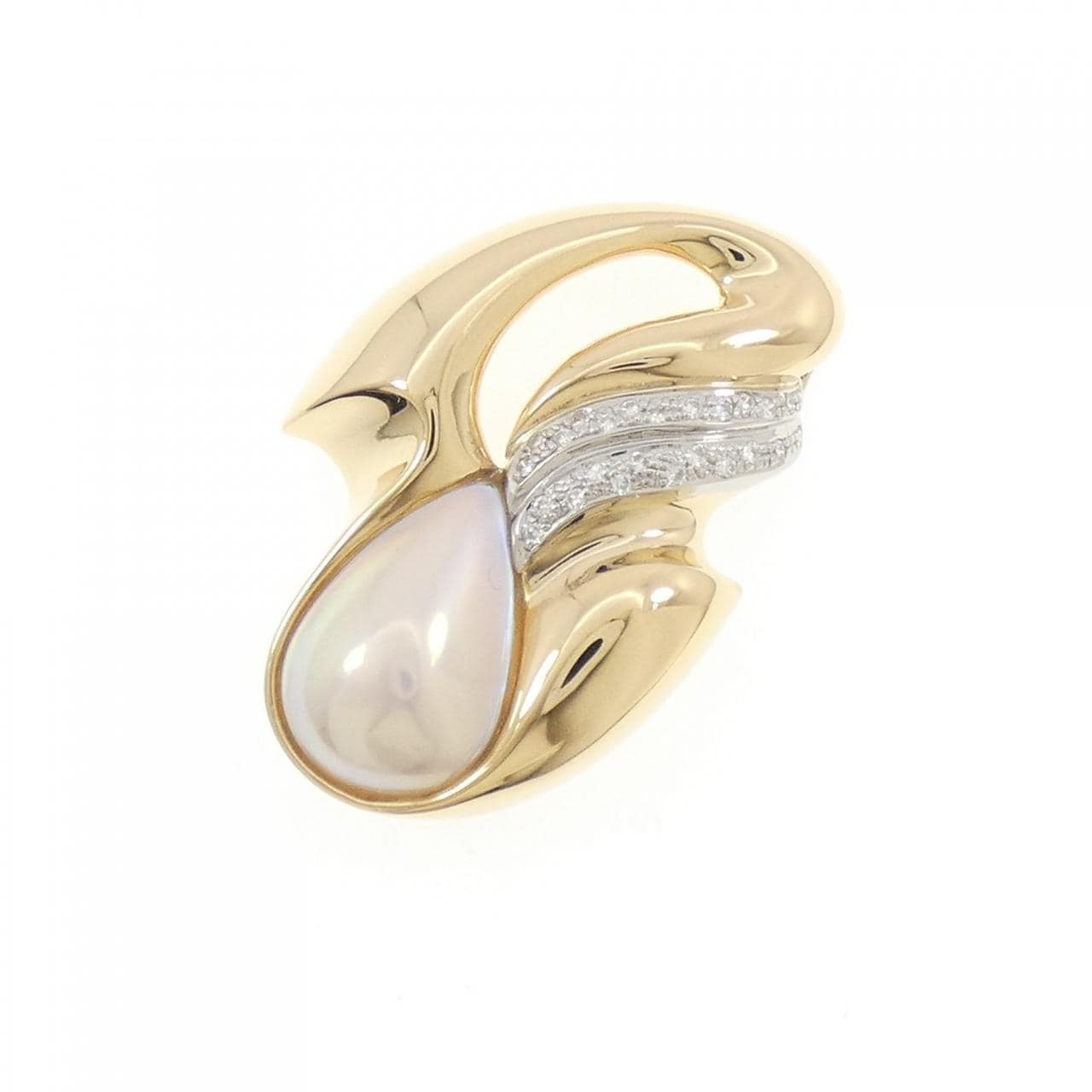 タサキ マベパール ブローチ