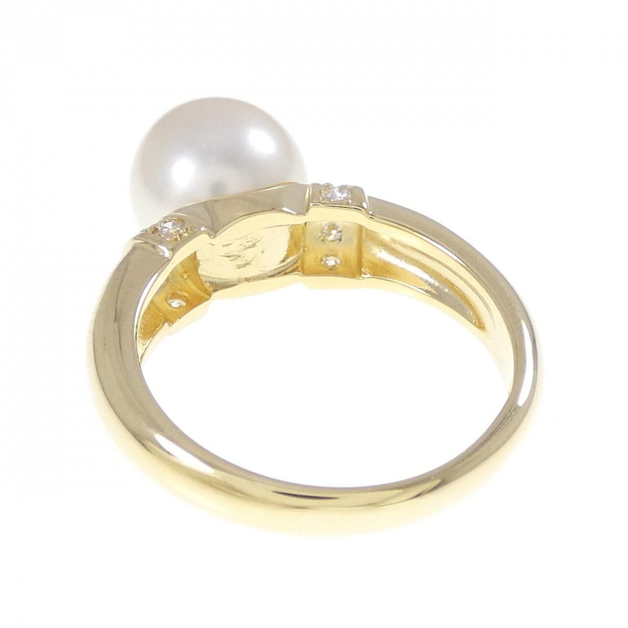 K18YG アコヤパール リング 9.0mm