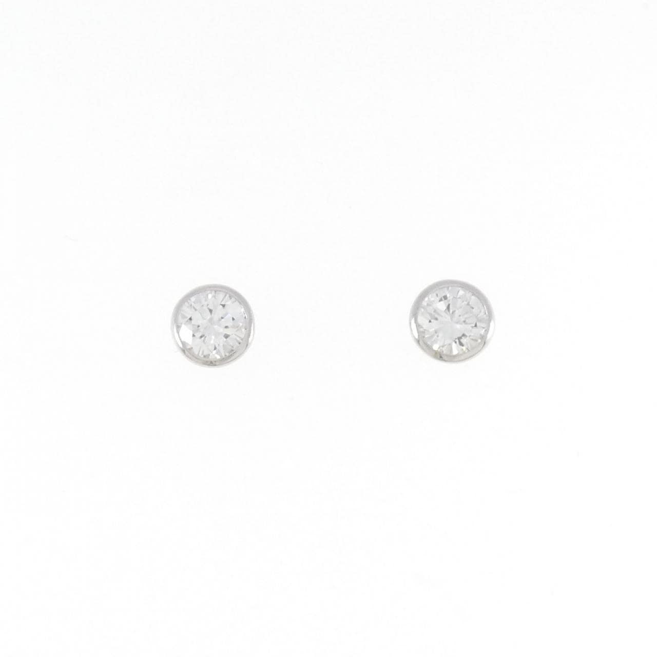 【リメイク】PT/ST ダイヤモンド ピアス 0.305CT 0.315CT F VS2 VG-GOOD