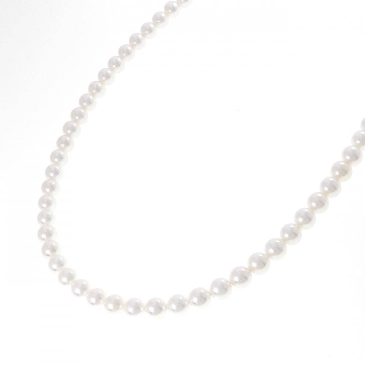 シルバークラスプ アコヤパール ネックレス 6.5-7mm