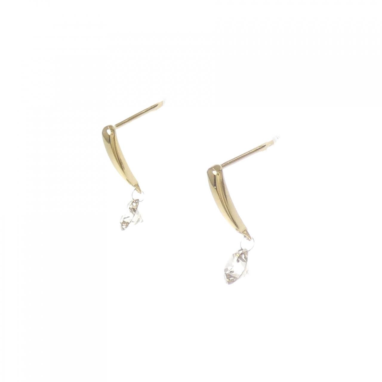 K18YG ダイヤモンド ピアス 0.36CT
