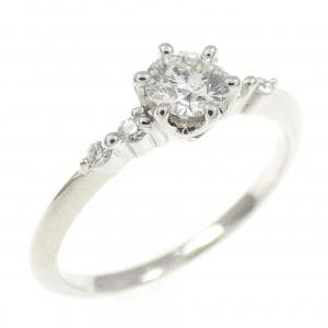 PT950 ダイヤモンド リング 0.240CT G VS2 3EXT H&C