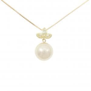 K18YG 白蝶パール ネックレス 13.8mm