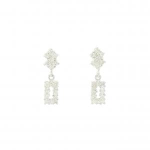 K18WG ダイヤモンド ピアス