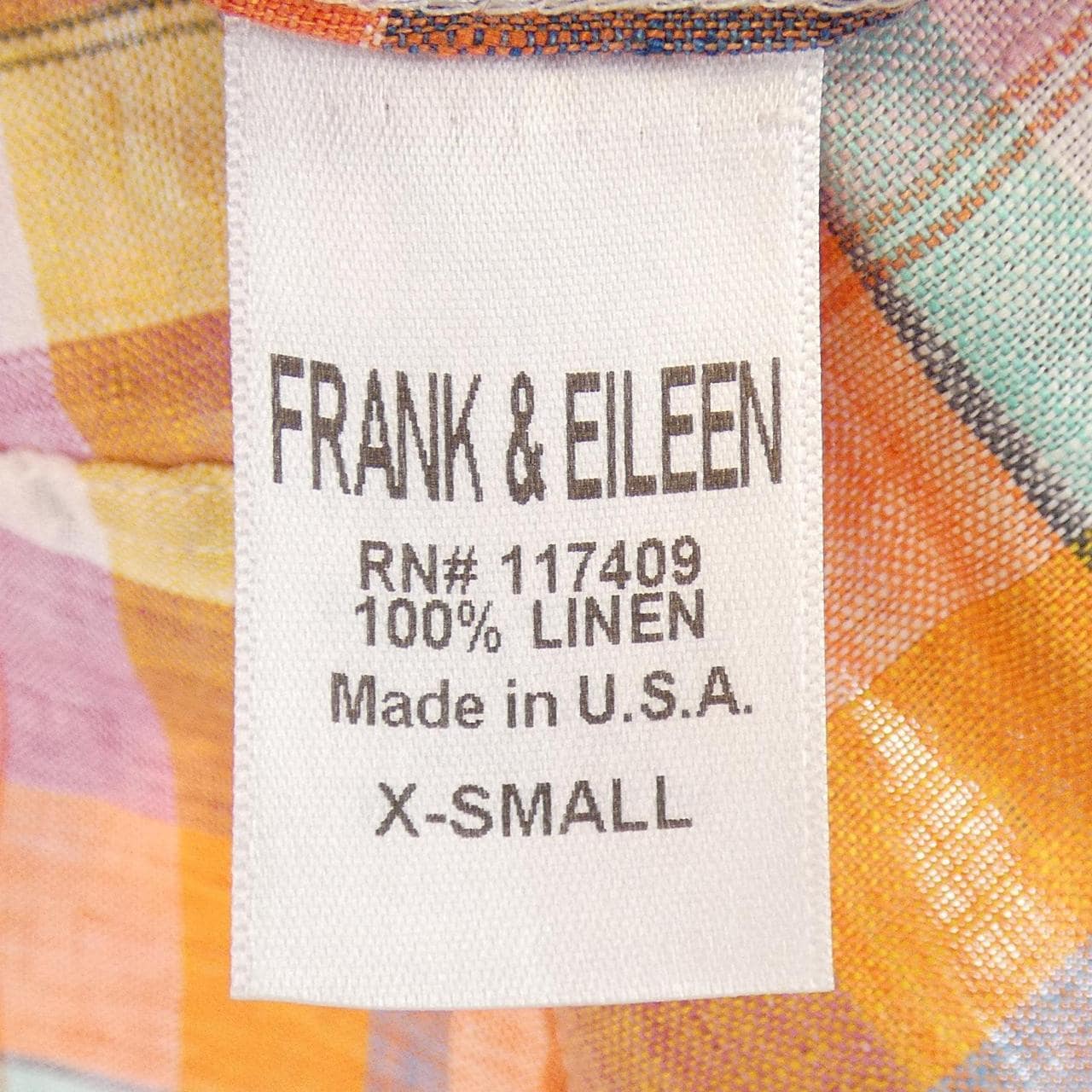 フランクアンドアイリーン FRANK&EILEEN シャツ