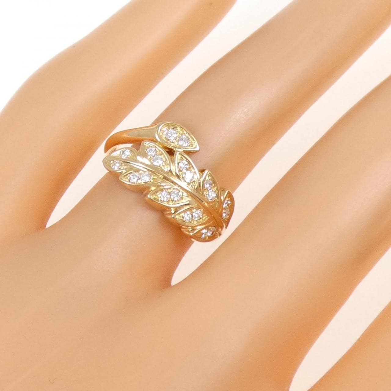 K18YG ダイヤモンド リング 0.16CT