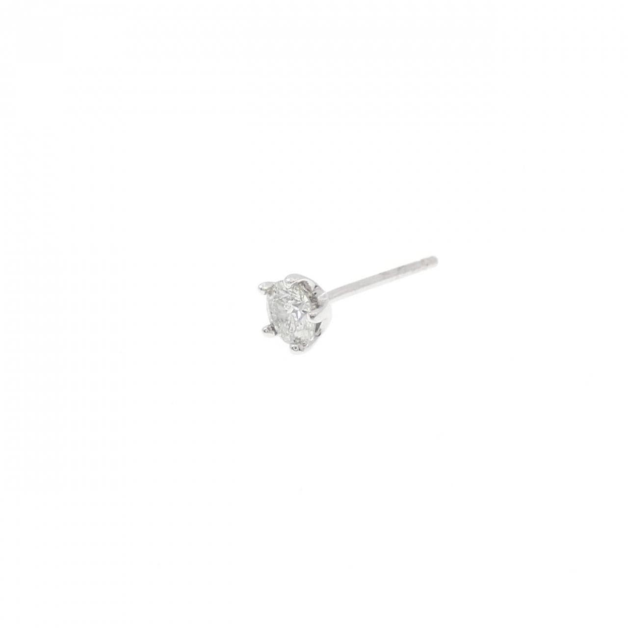 PT900 ダイヤモンド ピアス 0.17CT 片耳