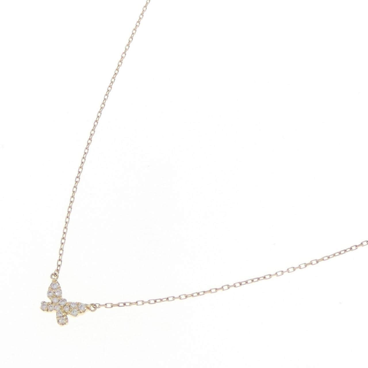 アーカー バタフライ ネックレス 0.06CT