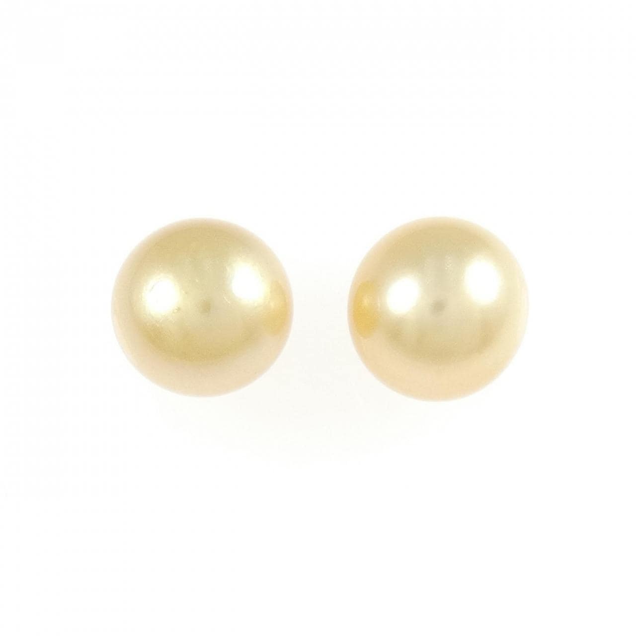 K18YG 白蝶パール ピアス 11.3mm