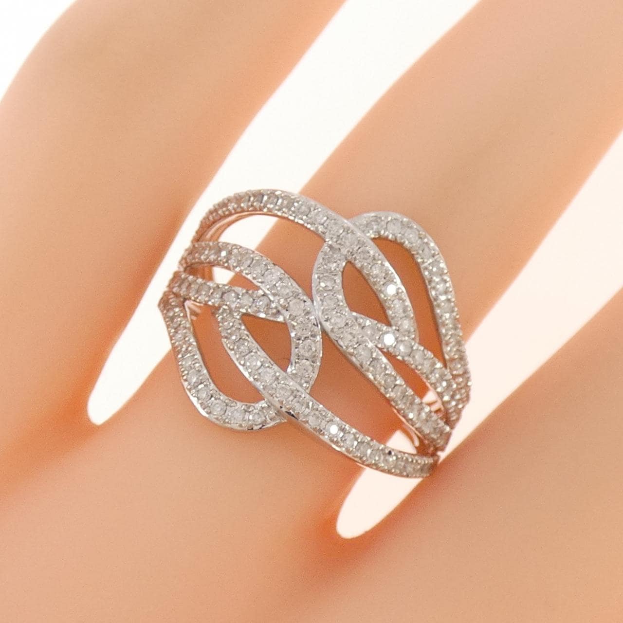 18KWG ダイヤモンド リング 0.48CT