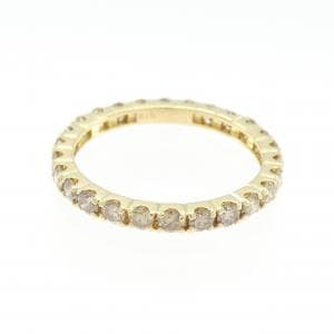 K18YG フルエタニティ ダイヤモンド リング 1.00CT