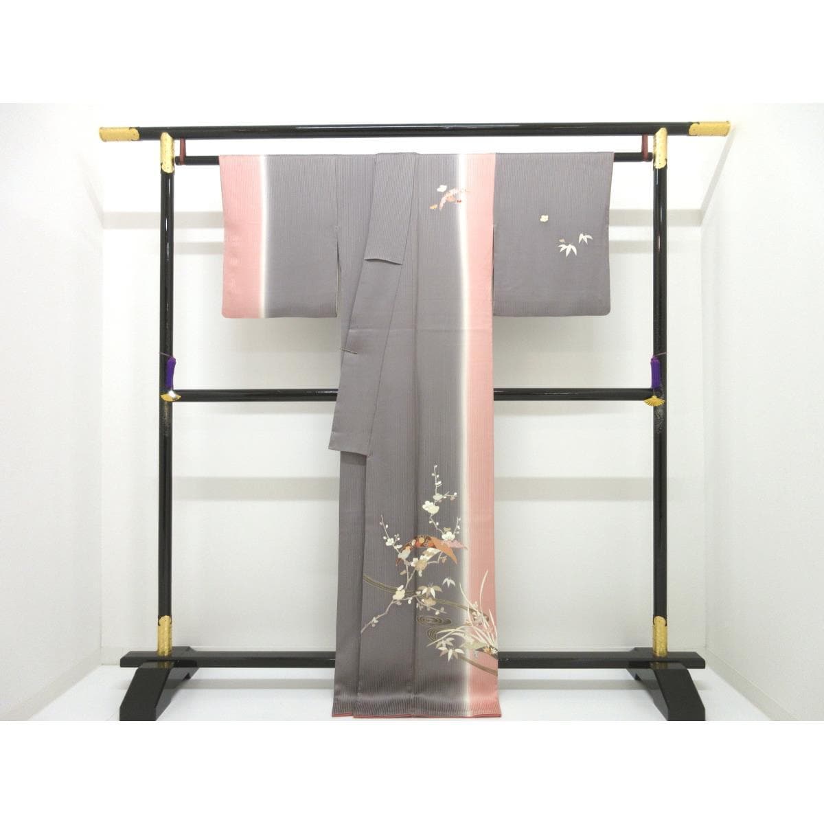 訪問着　友禅金彩加工　ボカシ染