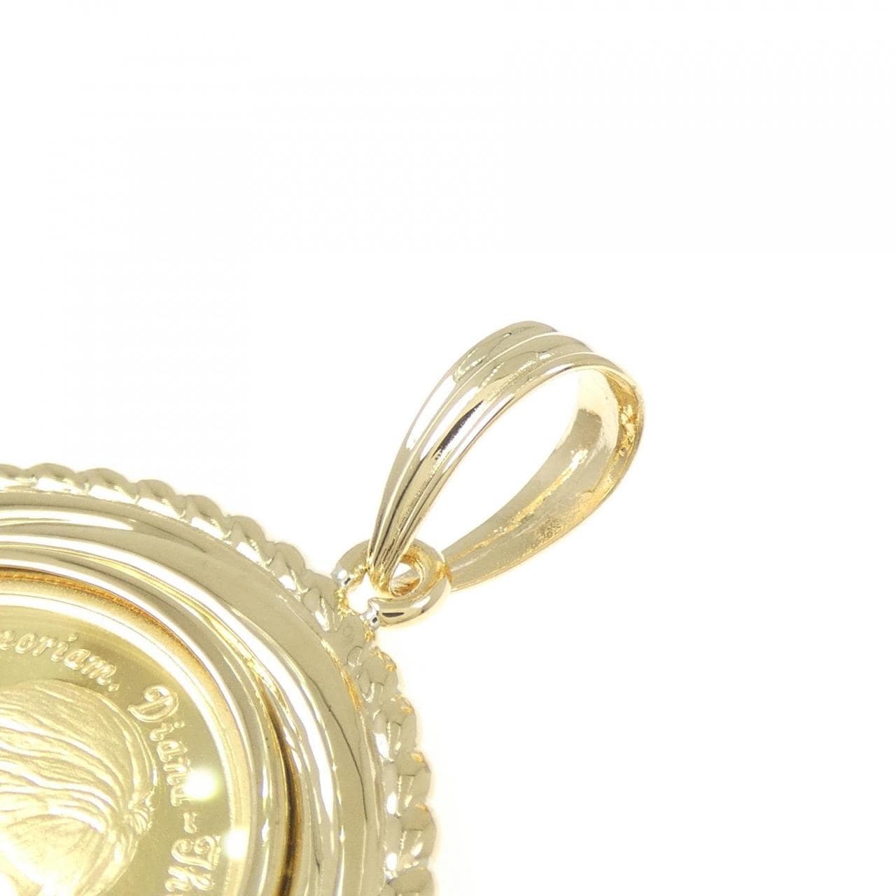 K18(枠） コイン ペンダント