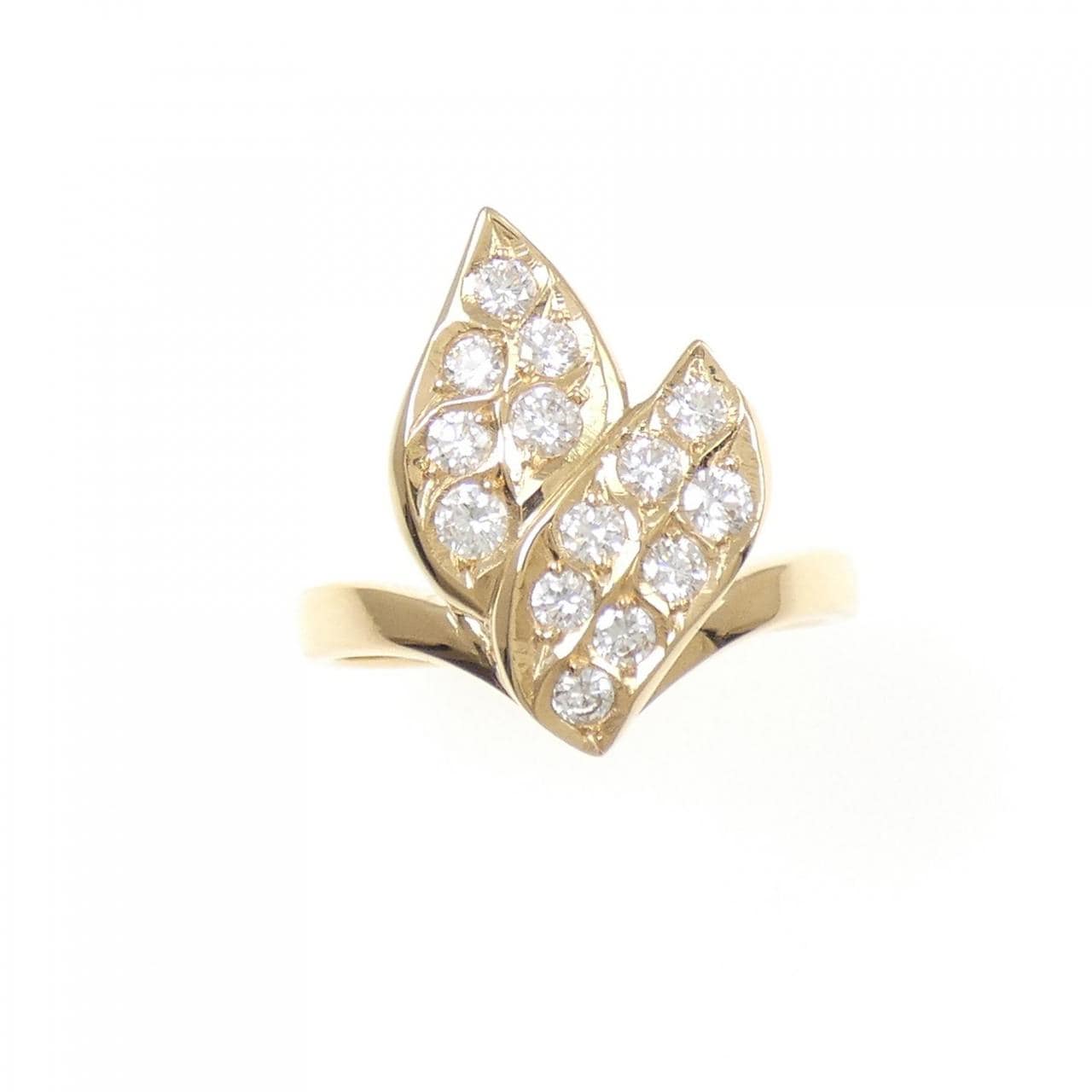 K18YG ダイヤモンド リング 0.58CT