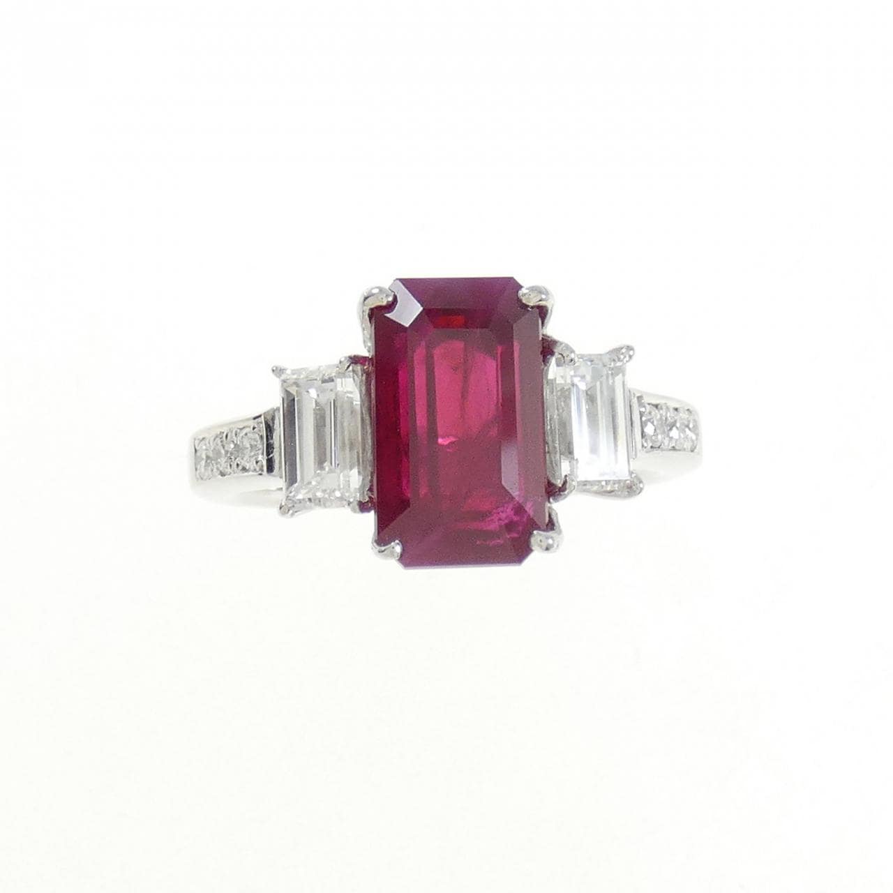 PT900 ルビー リング 3.60CT