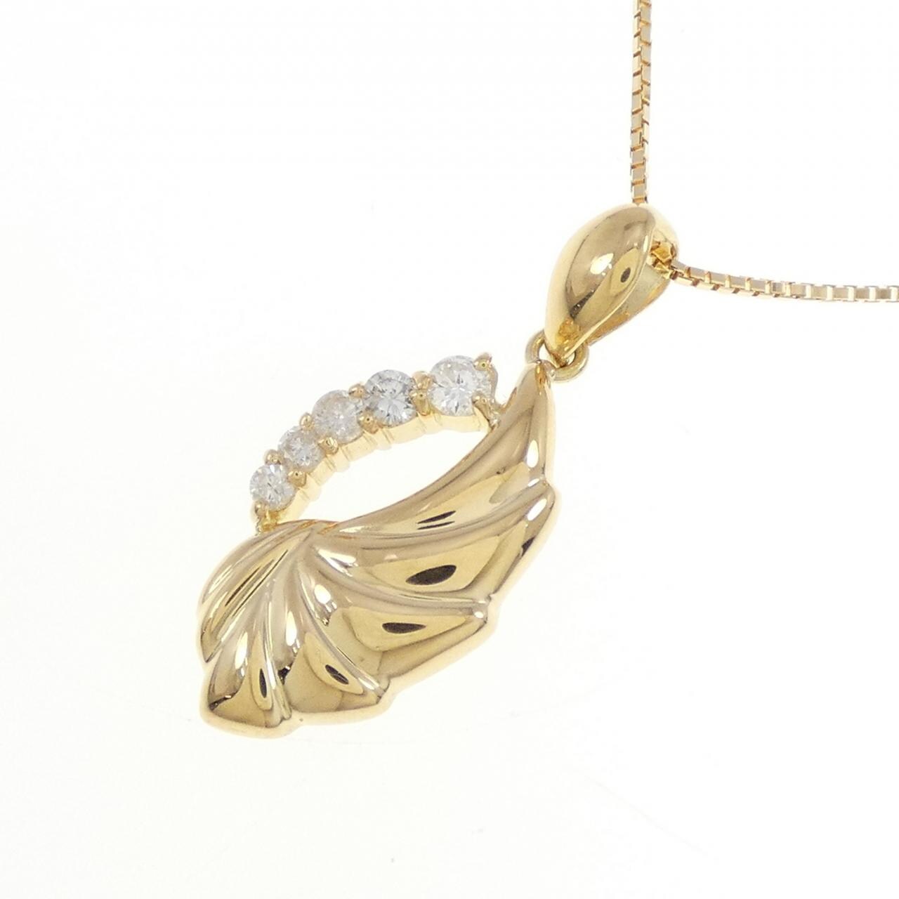 K18YG ダイヤモンド ネックレス 0.16CT