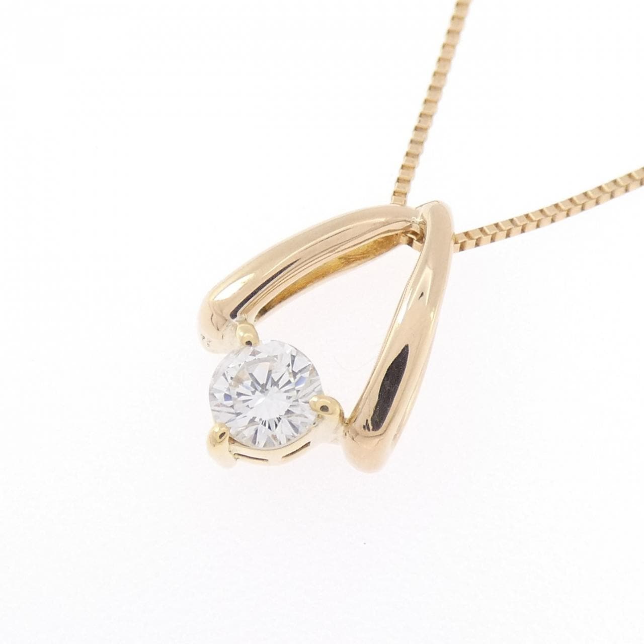 K18YG ダイヤモンド ネックレス 0.309CT