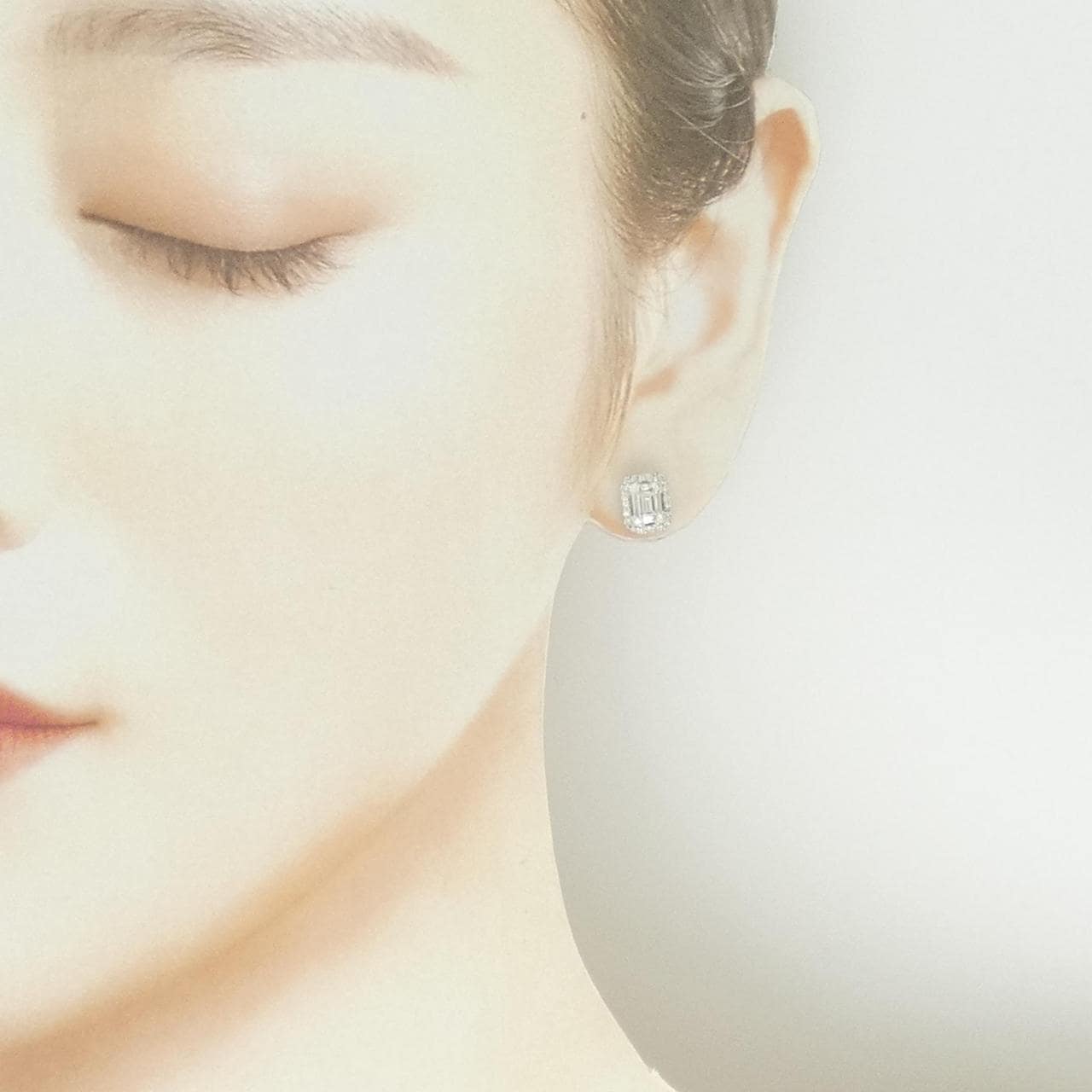 PT900 ダイヤモンド ピアス 0.50CT