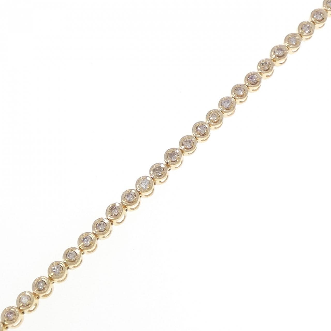 K18YG ダイヤモンド ブレスレット 1.00CT