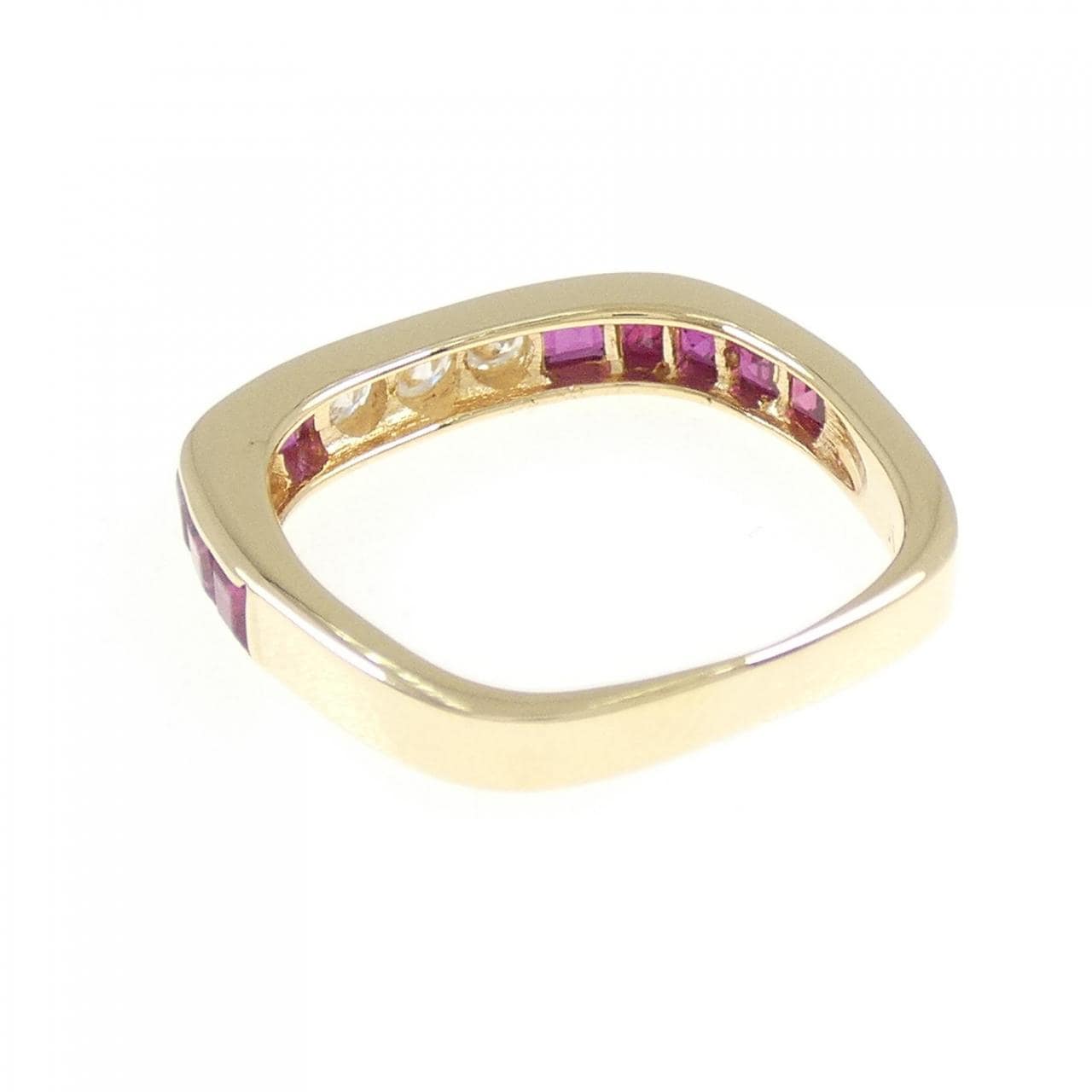 K18YG ルビー リング 0.98CT