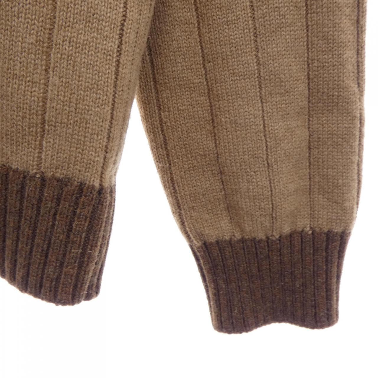 グッチ GUCCI ウェブ ストライプ付き キャメル リブニット セーター 721035 XKB4A ニット