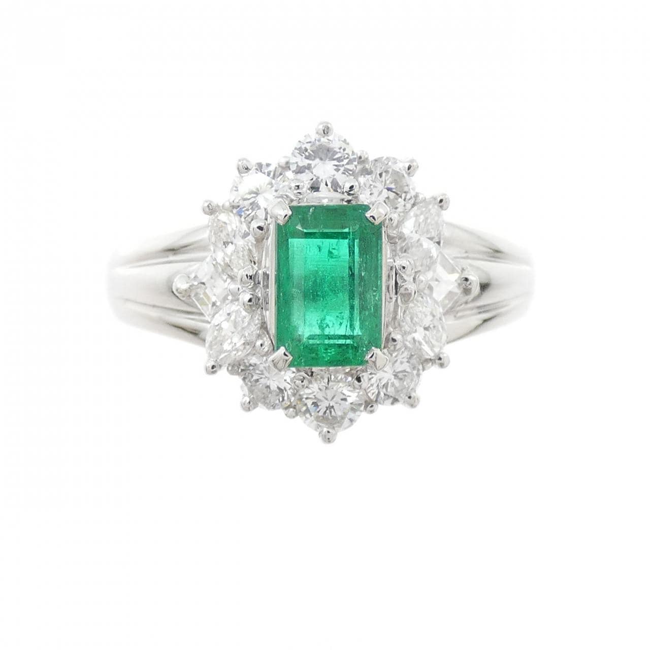 PT900 エメラルド リング 0.54CT
