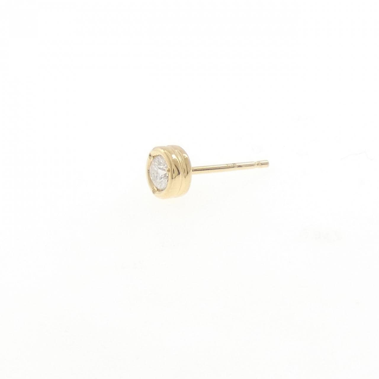 K18YG ダイヤモンド ピアス 0.11CT 片耳