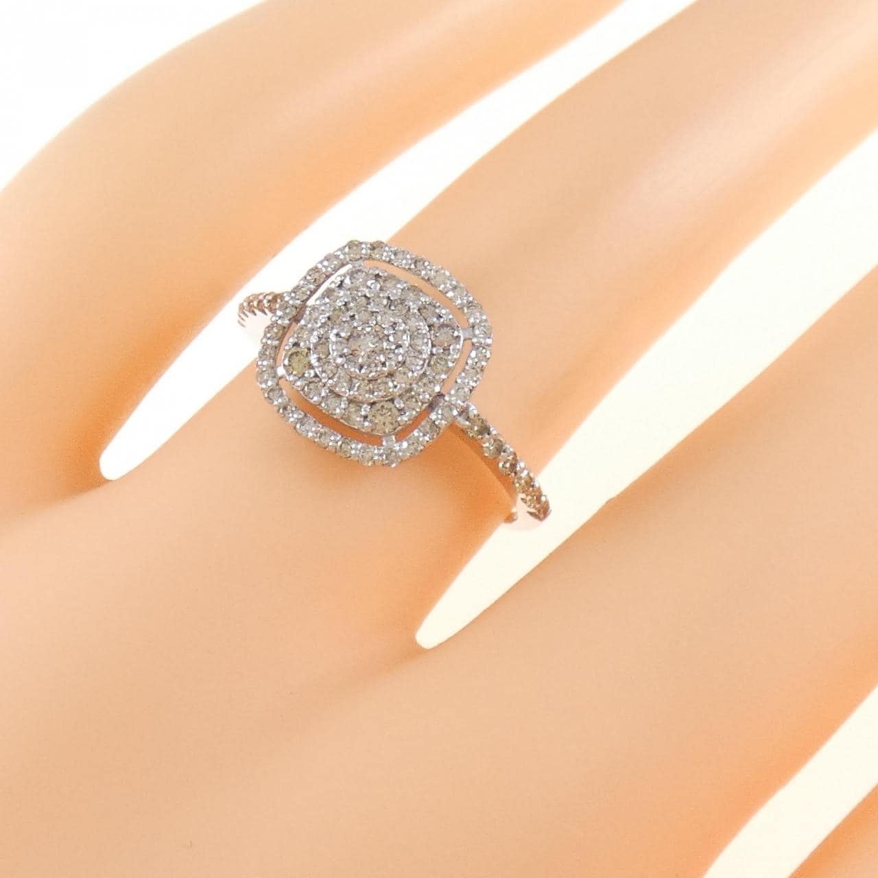 K18WG ダイヤモンド リング 0.40CT