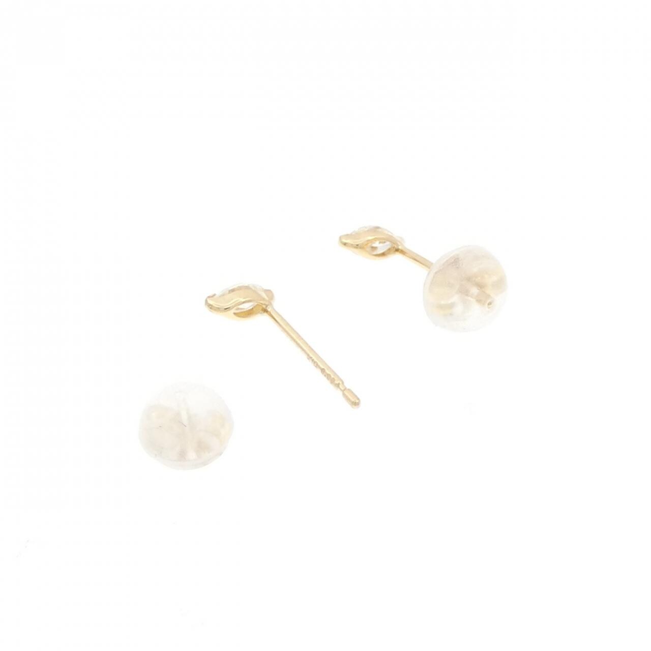 【新品】K18YG ダイヤモンド ピアス 0.14CT