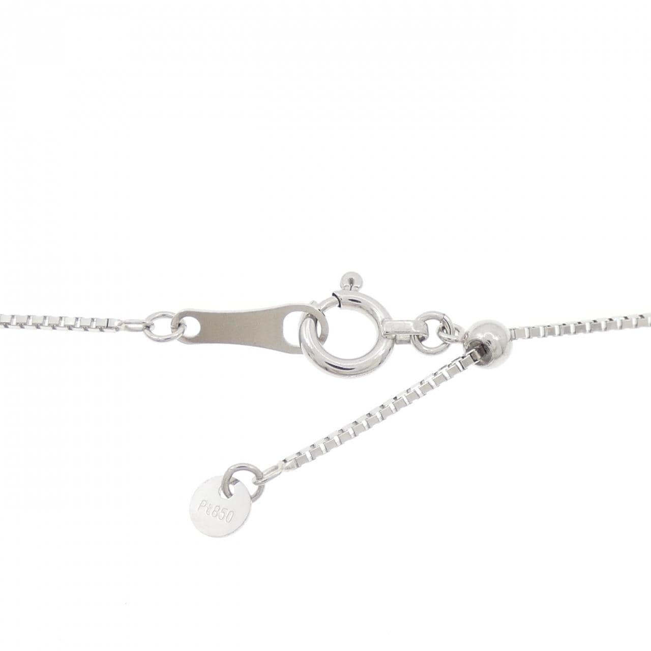 PT900/PT850 ソリティア ダイヤモンド ネックレス 0.72CT