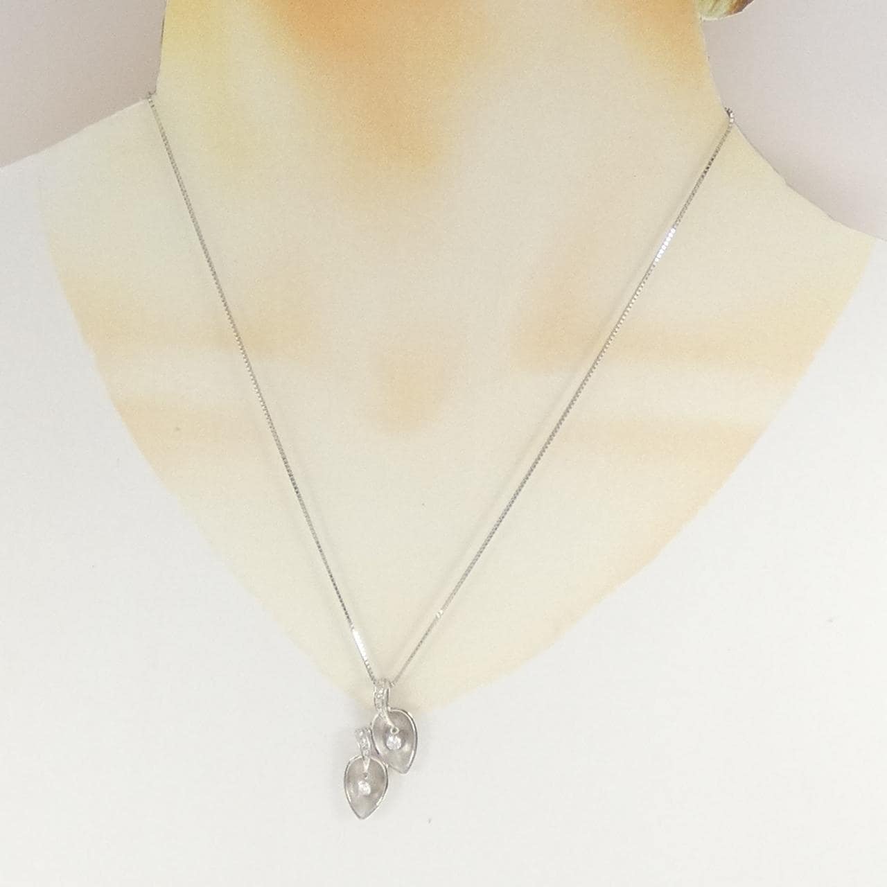 PT900/PT850 ダイヤモンド ネックレス 0.20CT